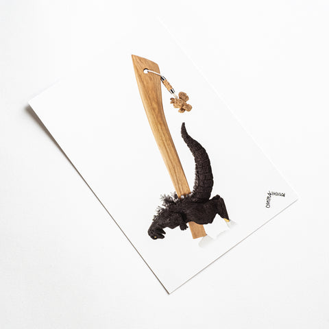 Godzilla the Art Ryūichi Ōhira Postcard