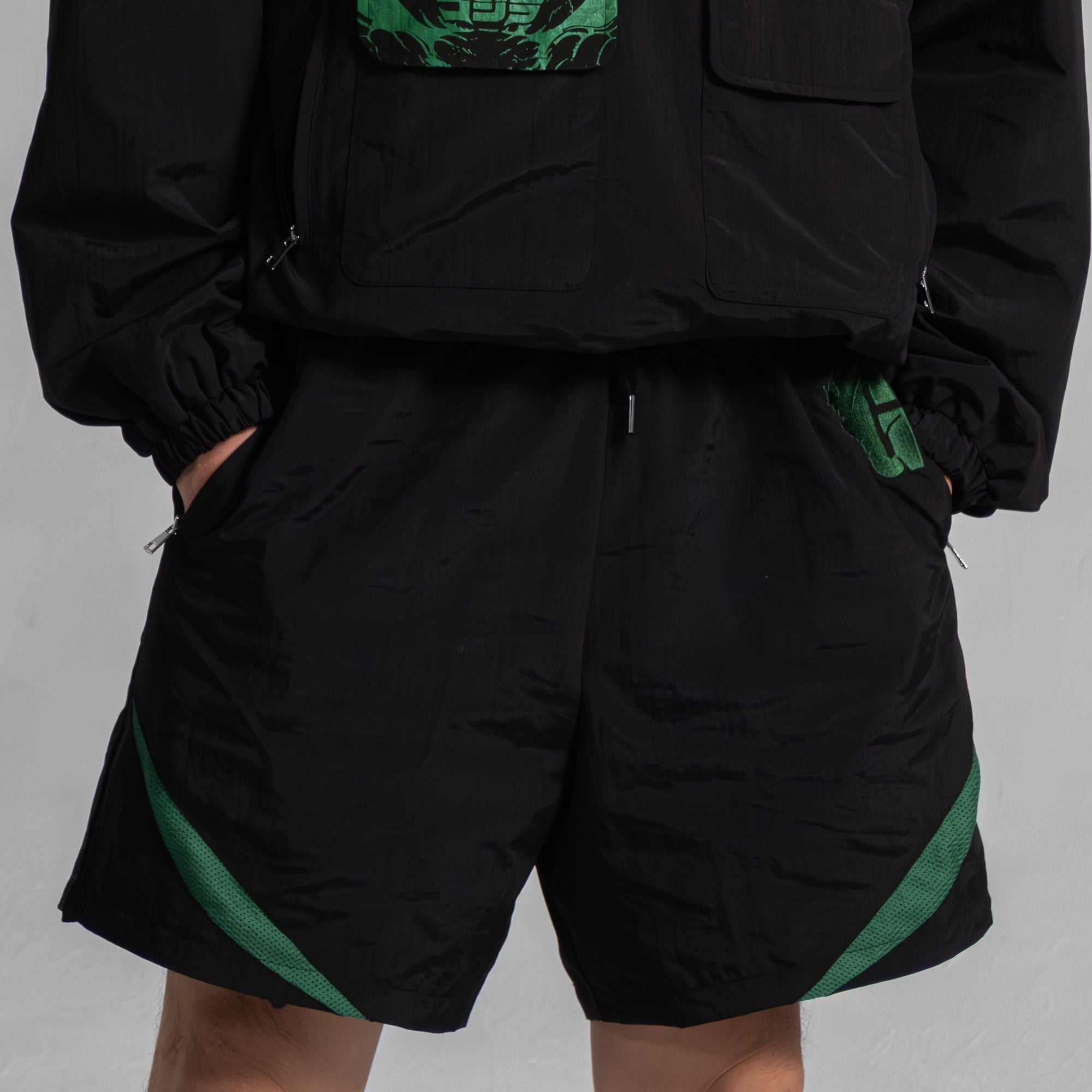Godzilla Essential Track Short – Green and Black Edition