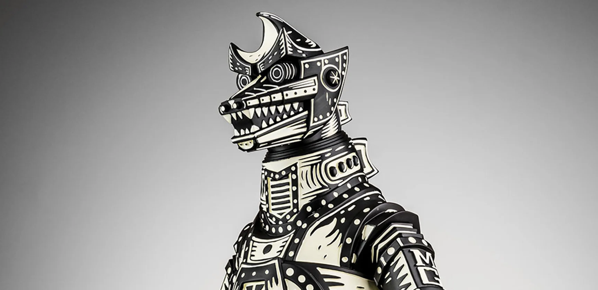 Mondo Attack Peter Mechagodzilla Inverted Linocut Figure Pre-Orders ...