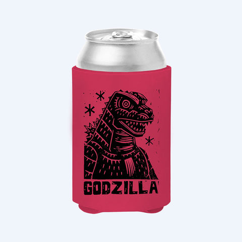 Godzilla x PBR Portrait Koozie