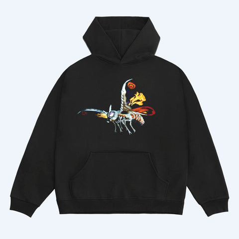 Mothra Prowl Black Pullover Hoodie
