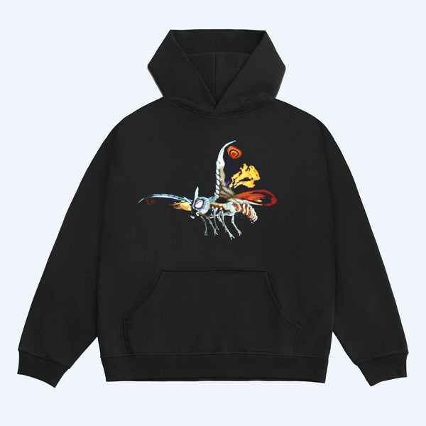 Mothra Prowl Black Pullover Hoodie – Godzilla