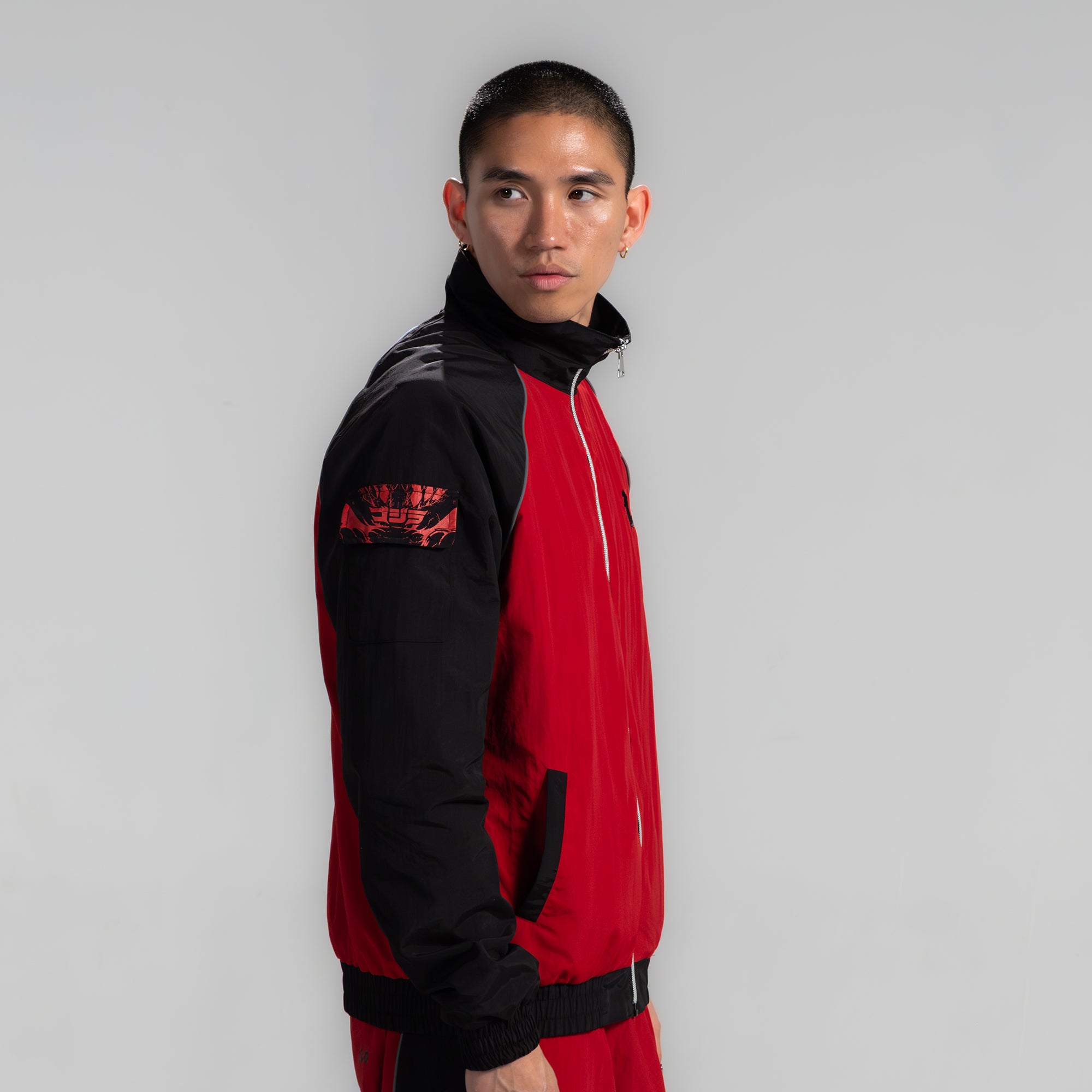 極美品 HOLIDAY ホリデイ 25SS TRACK JACKET レッド PUFF SLEEVE TRACK JACKET 26104016