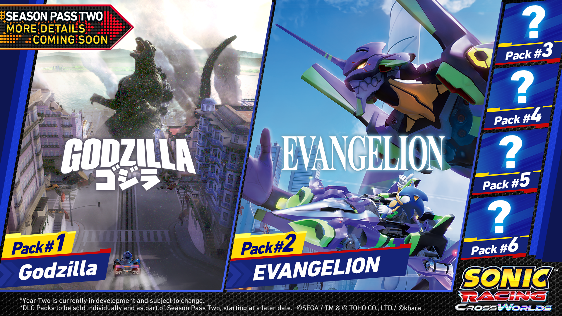 Godzilla Joins Sonic Racing: CrossWorlds in Season Pass Two