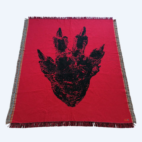 Shin Godzilla Footprint Tapestry Blanket