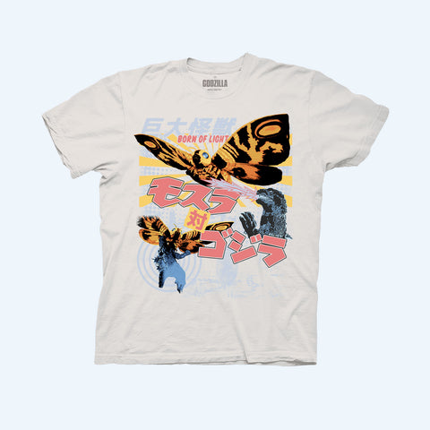 Nostalgia Showa Era Mothra vs Godzilla T-Shirt